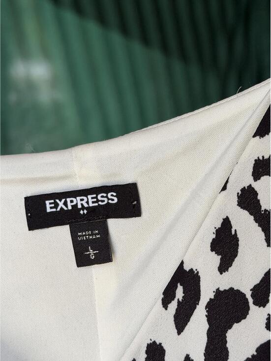 Express Dresses & Skirts - Express Women's Leopard Print Sleeveless Dress - Size Large